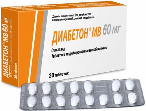 Диабетон мв таб с модифвысв 60мг 30 шт