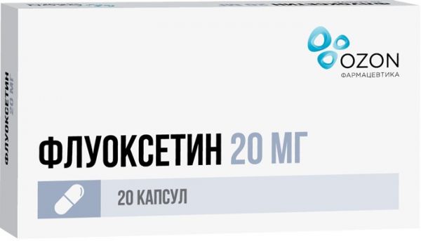 Флуоксетин капс 20мг 20 шт озон