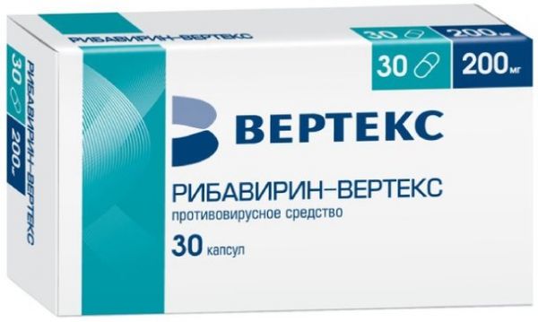 Рибавирин-верте капс 200мг 30 шт вертекс