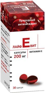Витамин Е Лайфевит капс 200мг 30 шт