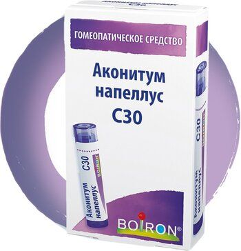 Аконитум напеллус с30 гранулы гомеопатические 4г