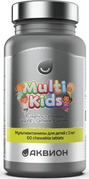 Аквион мультивитамины для детей таб 60 шт со вкусом земляники Аквион мультивитамины для детей таб 60 шт со вкусом земляники