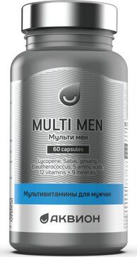 Аквион мультивитамины для мужчин капс 60 шт Аквион мультивитамины для мужчин капс 60 шт