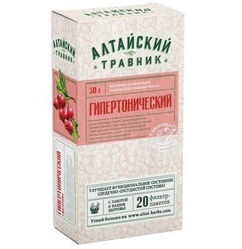 Алтайский травник фиточай Гипертонический 15г ф/пак 20 шт