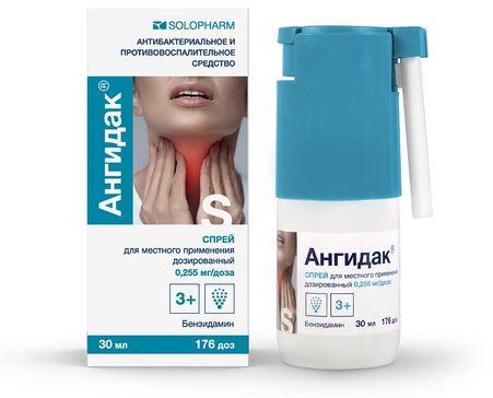 Ангидак спрей 0255мг/доза 176 доз Ангидак спрей 0255мг/доза 176 доз