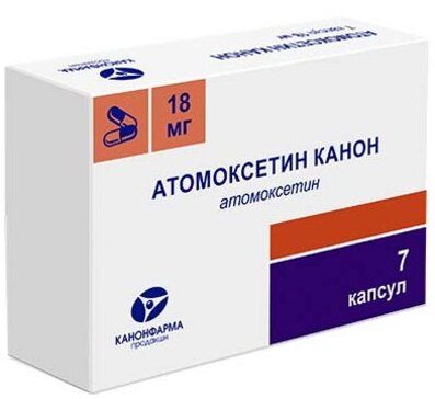 Атомоксетин канон капс 18мг 7 шт