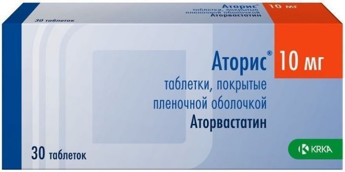 Аторис таб п/об пленочной 10мг 30 шт