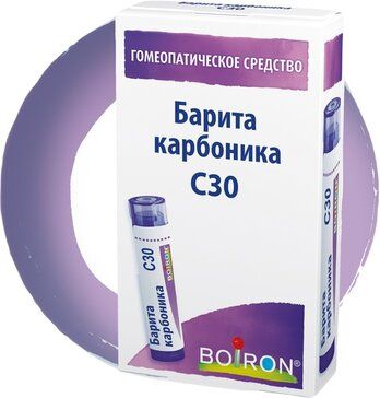 Барита карбоника С30&nbsp; гранулы гомеопатические 4 г