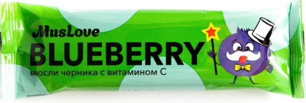 Батончик-мюсли Muslove 25г Черника