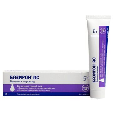 Базирон АС гель 5% 40г Базирон АС гель 5% 40г