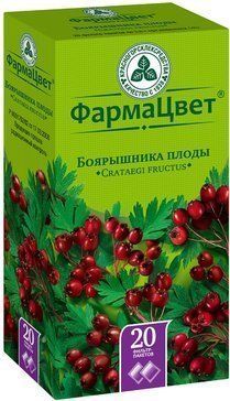 Боярышника плоды 3г ф/пак 20 шт