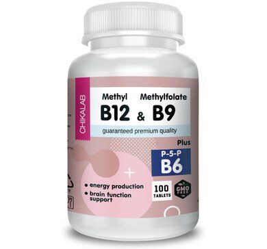 Chikalab Витамины В6+В9+В12 таб 100 шт