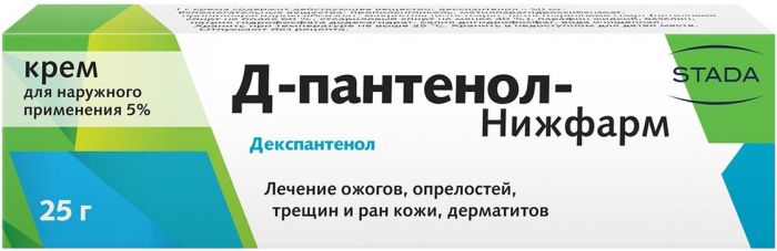 Д-пантенол-Нижфарм крем 5% 25 г