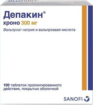 Депакин хроно таб п/об пролонг 300мг 100 шт