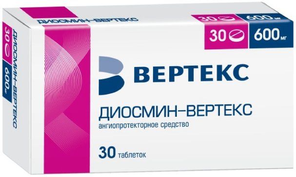 Диосмин-ВЕРТЕКС таб 600 мг 30 шт