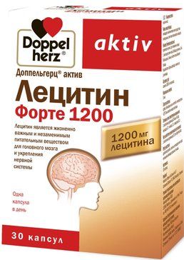 Доппельгерц  актив лецитин-комплекс капс форте 1200мг 30 шт