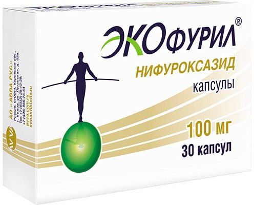 Экофурил капс 100мг 30 шт