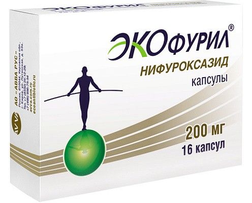 Экофурил капс 200мг 16 шт