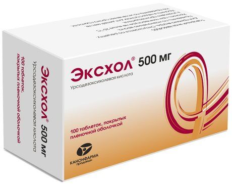 Эксхол таб п/об пленочной 500мг 100 шт