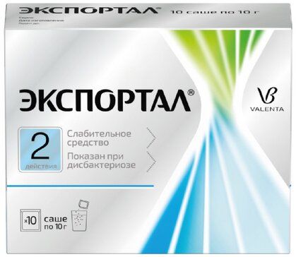 Экспортал осмотическое слабительное Лактитол 10 г пак 10 шт