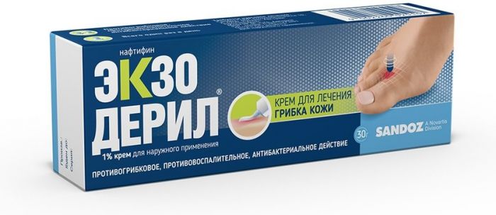 Экзодерил крем для лечения грибка кожи 1% 30 г