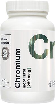 Elentra Nutrition Хрома никотинат капс 90 шт Elentra Nutrition Хрома никотинат капс 90 шт