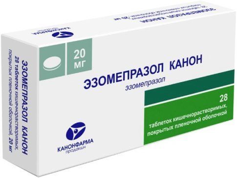 Эзомепразол канон таб п/об кишраствпленочной 20мг 28 шт