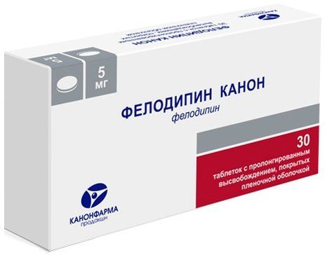 Фелодипин Канон таб 5 мг 30 шт