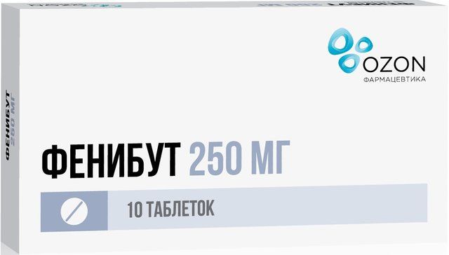 Фенибут таб 250мг 10 шт озон