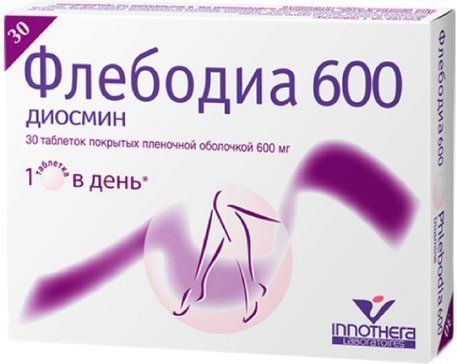 Флебодиа 600 таб 600мг 30 шт