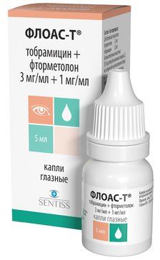 Флоас-Т капли глазные 3мг/мл+1мг/мл 5 мл