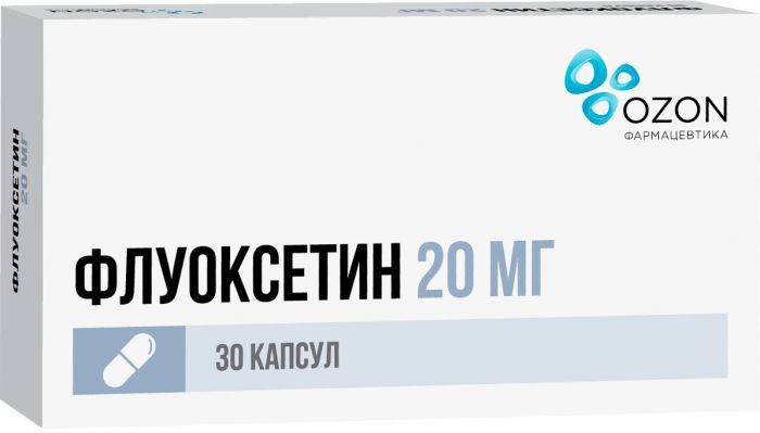 Флуоксетин капс 20мг 30 шт озон