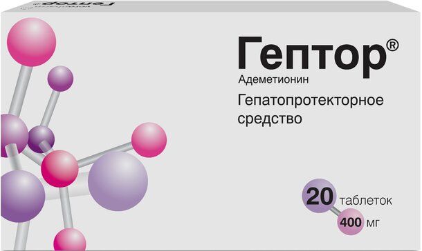 Гептор таб кишраств п/об пленочной 400мг 20 шт