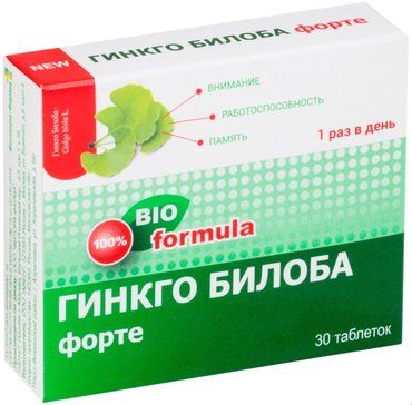 Гинкго Билоба Форте таб 30 шт