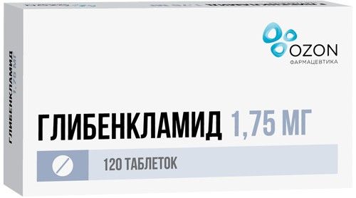 Глибенкламид таб 175мг 120 шт озон