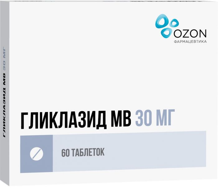 Гликлазид мв таб с модифвысв 30мг 60 шт озон