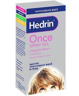 Hedrin once спрей-гель педикулицидный 60 мл