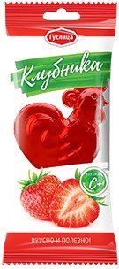 Карамель петушок с вит с леденцовая на палочке 17г клубника