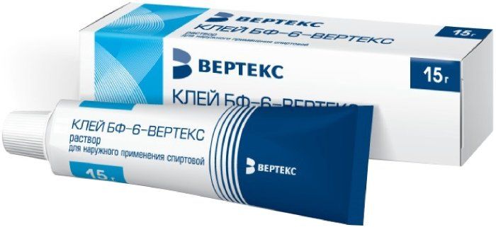 Клей БФ-6 ВЕРТЕКС раствор 15 г