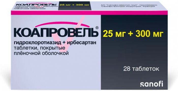 Коапровель таб п/об пленочной 300мг/25мг 28 шт