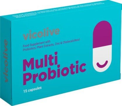 Комплекс для восстановления микрофлоры кишечника Виколайф Vicolive Multi Probiotic капс 15 шт