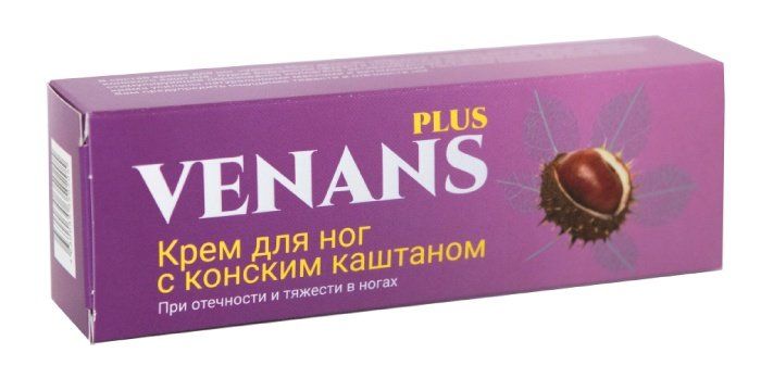 Venans Plus крем для ног 75мл с конским каштаном
