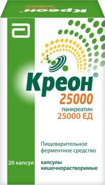 Креон® 25 000 капсулы №20, ферментное средство для лучшего пищеварения всей семьи Креон® 25 000 капсулы №20, ферментное средство для лучшего пищеварения всей семьи