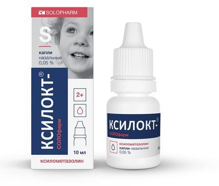 Ксилокт-СОЛОфарм капли назал 005% 10 мл Ксилокт-СОЛОфарм капли назал 005% 10 мл