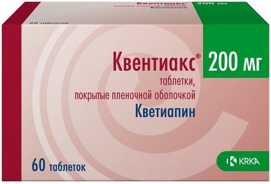 Квентиакс таб п/об пленочной 200мг 60 шт