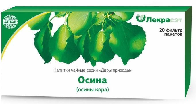 Лекрасэт осина кора 15г 20 шт