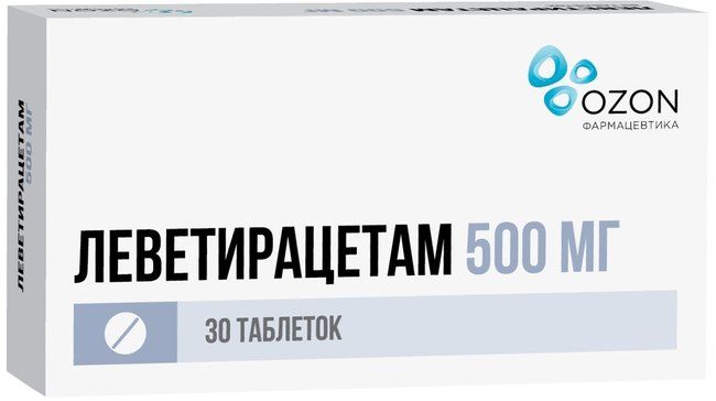 Леветирацетам таб 500 мг 30 шт