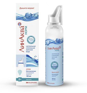 ЛинАква норм средство для промывания и орошения носа 125мл ЛинАква норм средство для промывания и орошения носа 125мл