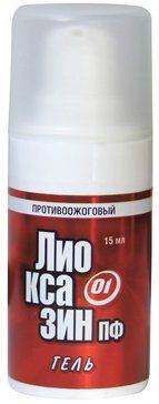 Лиоксазин ПФ-Гель 15мл Средство перевязочное от ожогов, стерильное