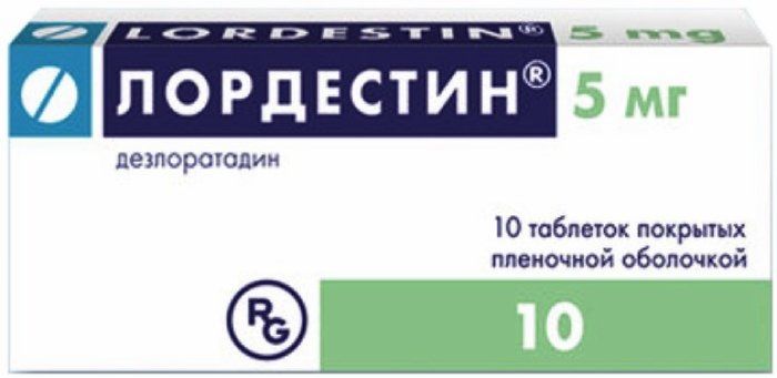 Лордестин таб п/об пленочной 5мг 10 шт
